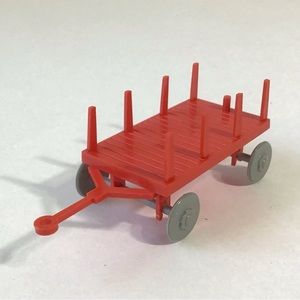 Plasticville Flatbed Wagon Trailer O Scale Model Railroad Train Layout Scenery